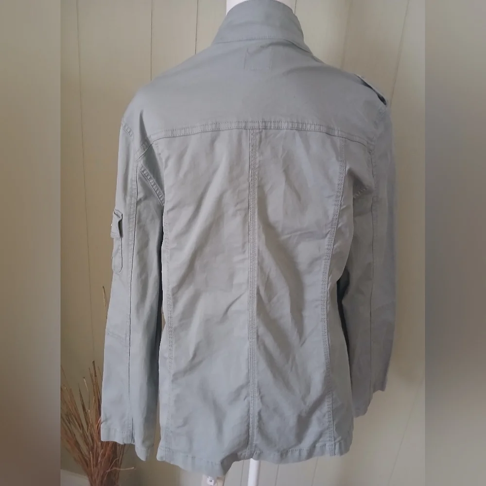 Women's Kensie Lightweight Zip-Up Utility XL Desert Sage. NWT - Picture 3 of 8